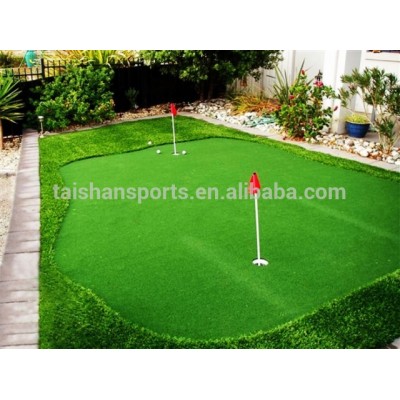 Artificial grass lawn for golf putting green