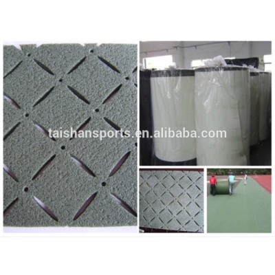 Football artificial grass field underlayment/turf underlay shock pad